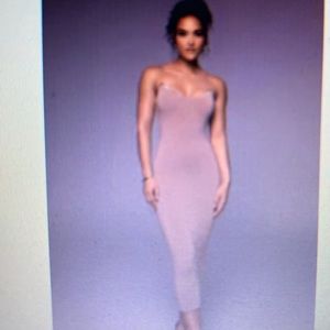 Sexy Beige MIDI Dress, New, XL